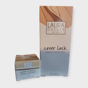 Laura Geller Baked Radiance Cream Concealer  & Cover Lock Cream Foundation